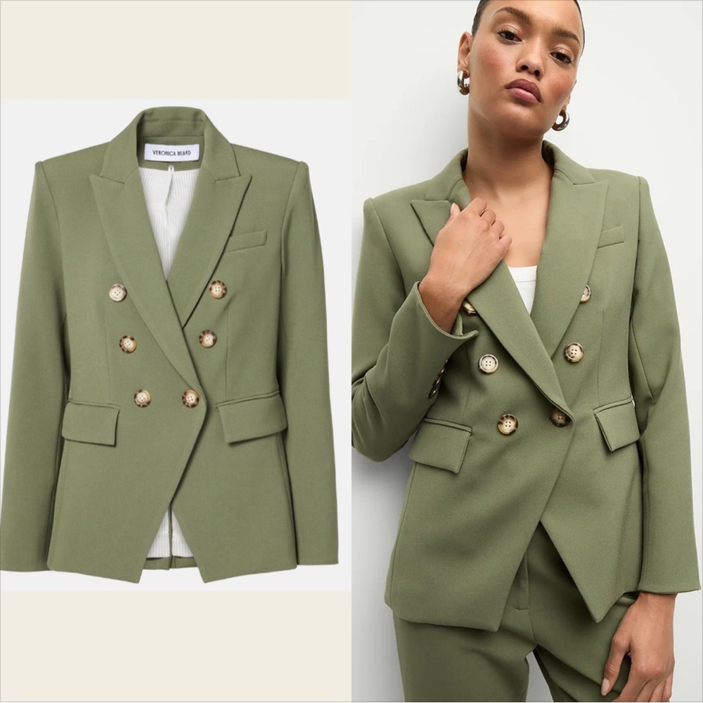 Veronica beard dickey blazer green